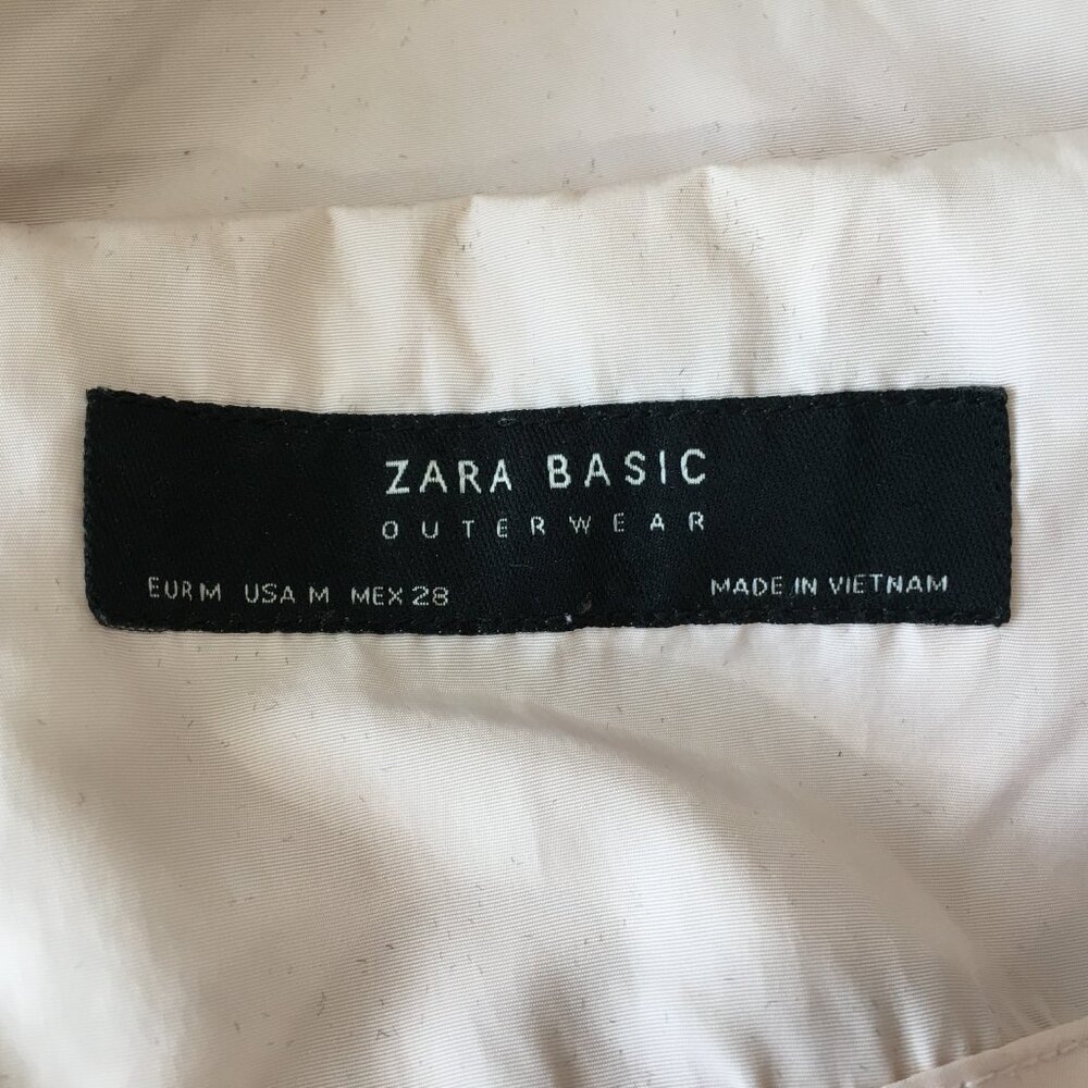 Zara Basic Light Pink Zip Pockets Drawstring Hem … - image 2
